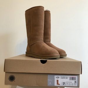 NEW UGG Classic Tall II Boots Chestnut US 7, EU 38